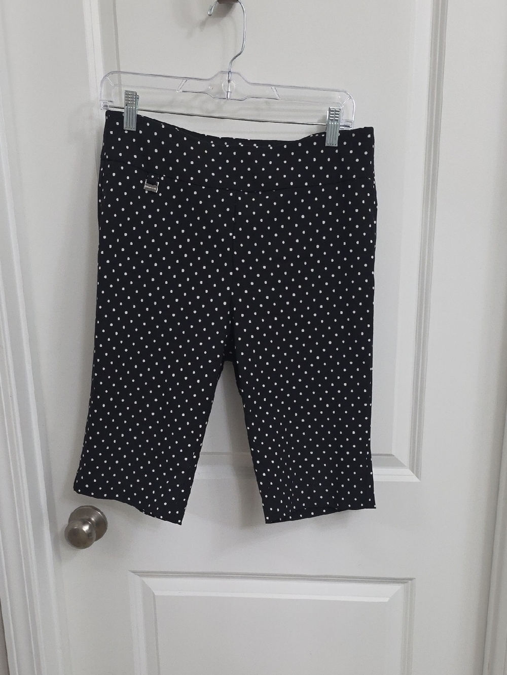 Philosophy Black Shorts with White Polka Dots